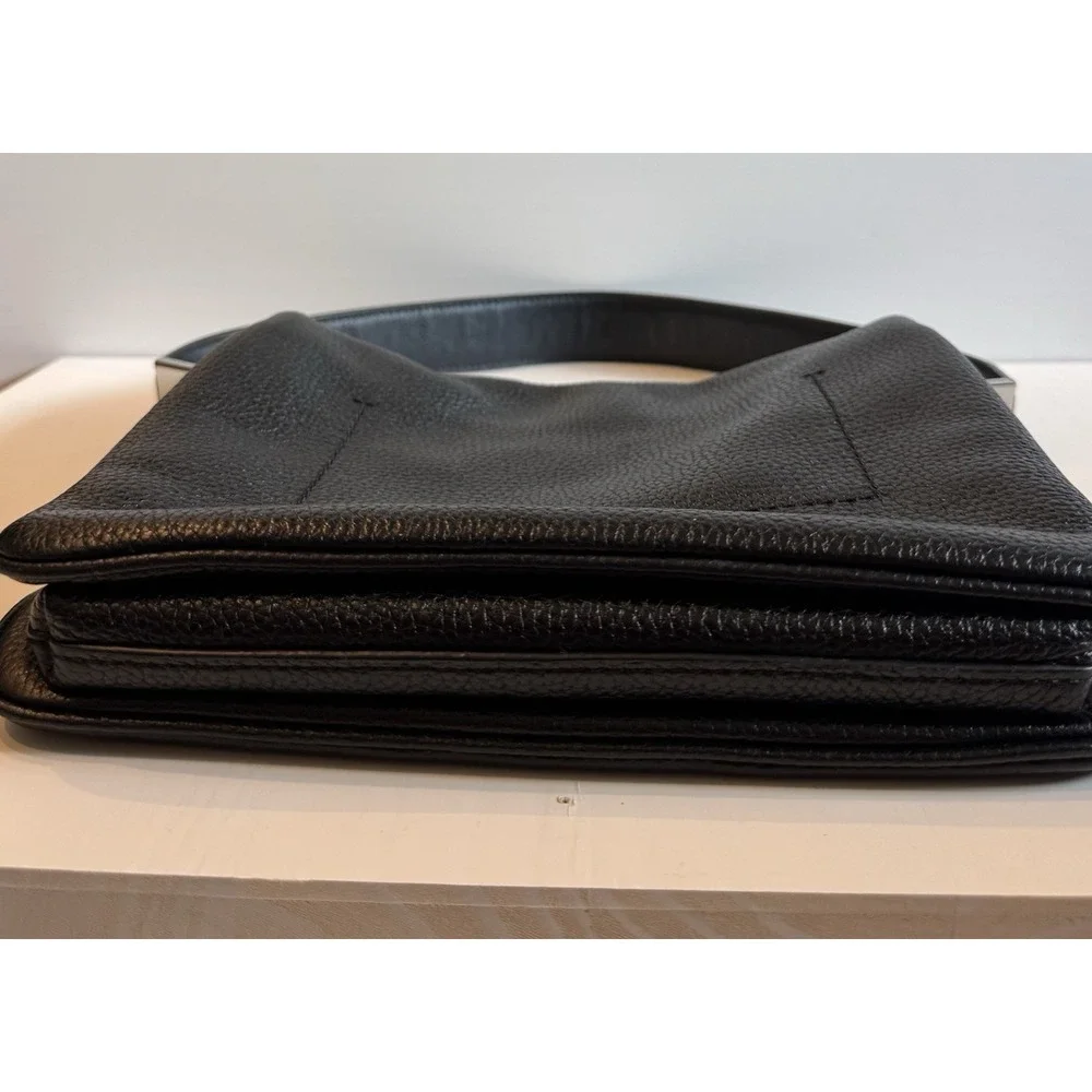 Marc by Marc Jacobs Pebbled Leather Shoulder Bag Black Standard Supply Hobo
